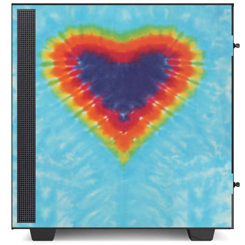 Liquid Blue Tie Dye Heart NZXT H510 Compact ATX Mid-Tower Case Skin
