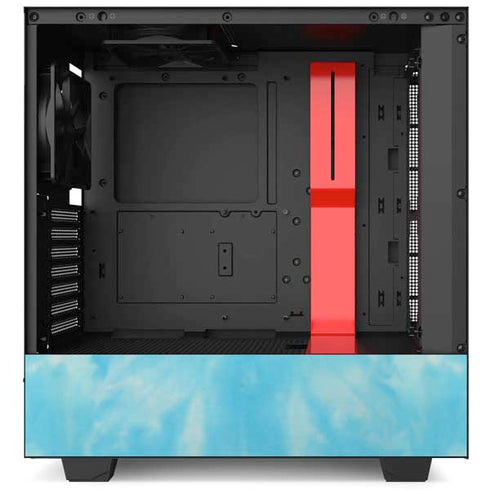 Liquid Blue Tie Dye Heart NZXT H510 Compact ATX Mid-Tower Case Skin