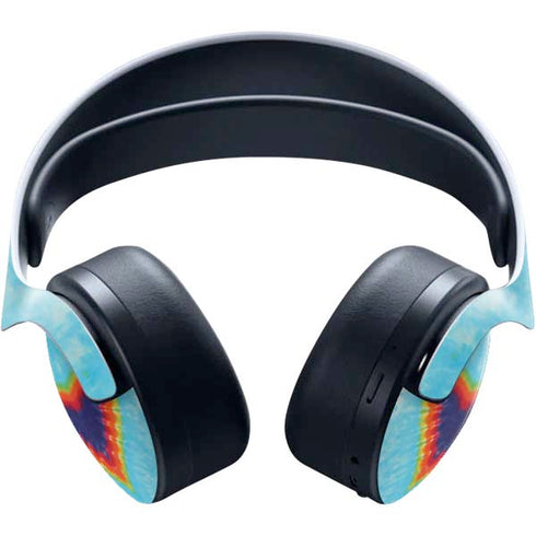 Liquid Blue Tie Dye Heart PULSE 3D Wireless Headset for PS5 Skin