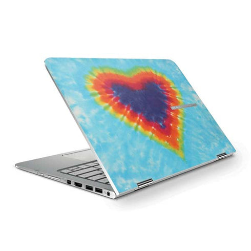 Liquid Blue Tie Dye Heart HP Spectre Skin