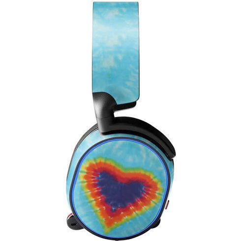 Liquid Blue Tie Dye Heart SteelSeries Arctis 5 Skin
