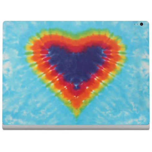 Liquid Blue Tie Dye Heart Surface Book 2 13.5in Skin