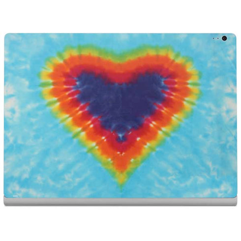 Liquid Blue Tie Dye Heart Surface Book 2 15in Skin