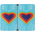 Liquid Blue Tie Dye Heart Surface Duo Skin