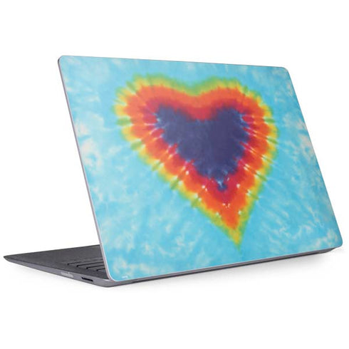 Liquid Blue Tie Dye Heart Surface Laptop 2 Skin