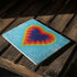 Liquid Blue Tie Dye Heart Surface Laptop 3 13.5in Skin