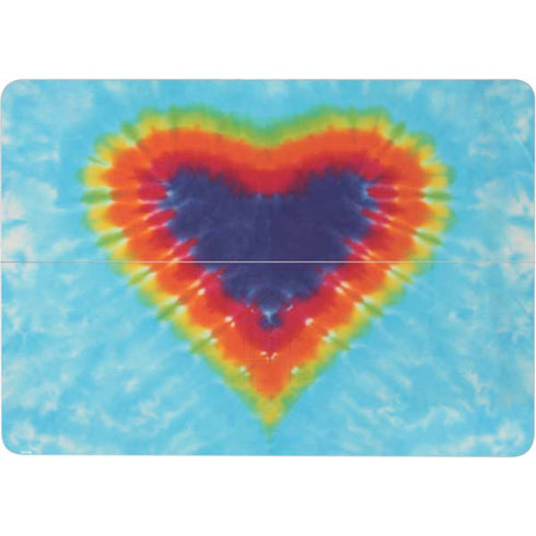 Liquid Blue Tie Dye Heart Surface Laptop Studio Skin