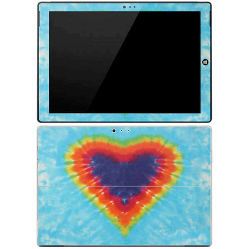 Liquid Blue Tie Dye Heart Surface Pro 3 Skin