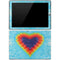 Liquid Blue Tie Dye Heart Surface Pro 3 Skin