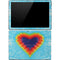 Liquid Blue Tie Dye Heart Surface Pro 4 Skin