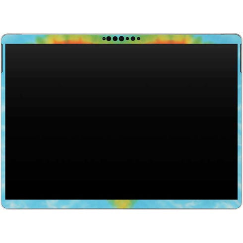 Liquid Blue Tie Dye Heart Surface Pro 8 Skin