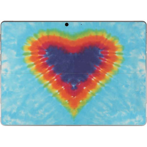 Liquid Blue Tie Dye Heart Surface Pro 9 Skin