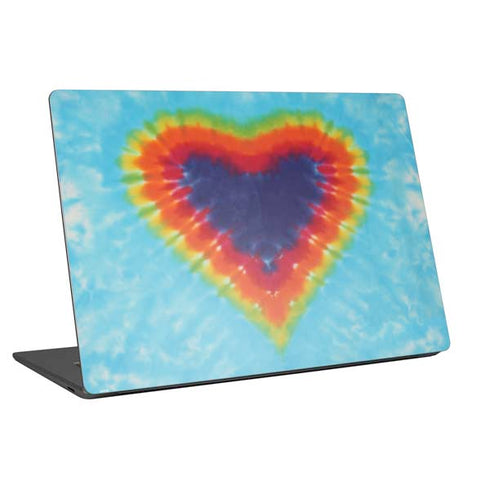 Liquid Blue Tie Dye Heart Universal Laptop 15in (12.2 x 8.8in) Skin