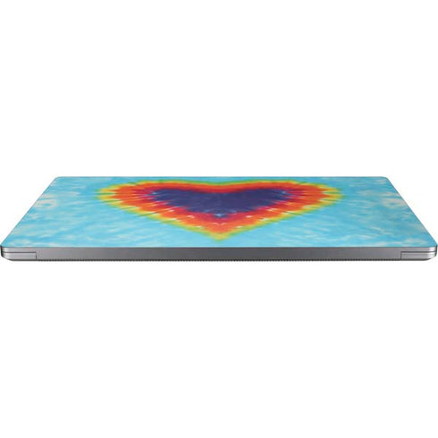 Liquid Blue Tie Dye Heart Universal Laptop 16.6in (13.4 x 9.7in) Skin