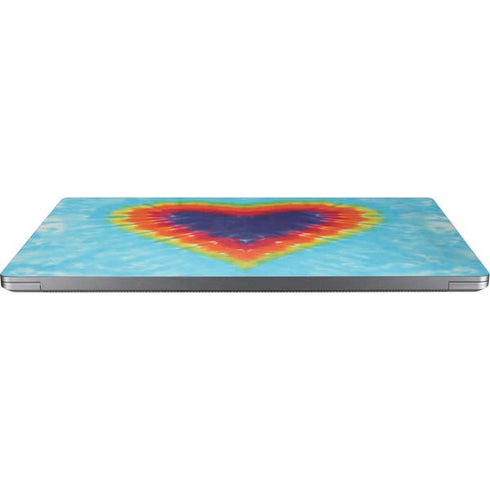 Liquid Blue Tie Dye Heart Universal Laptop 17in (13.8 x 10in) Skin