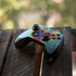 Liquid Blue Tie Dye Heart Xbox One Controller Skin