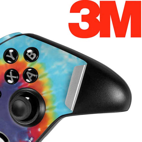 Liquid Blue Tie Dye Heart Xbox One Elite Controller Skin
