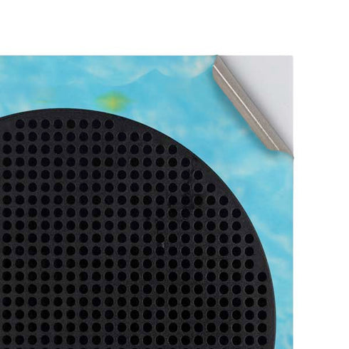 Liquid Blue Tie Dye Heart Xbox Series S Console Skin