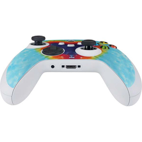 Liquid Blue Tie Dye Heart Xbox Series S Controller Skin