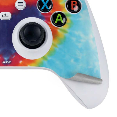 Liquid Blue Tie Dye Heart Xbox Series S Controller Skin