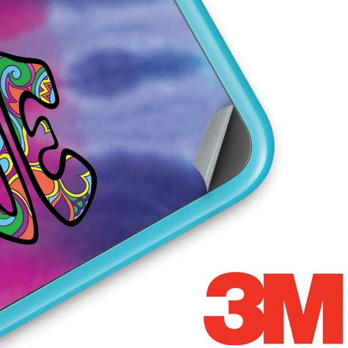 Liquid Blue Tie Dye Peace & Love Nintendo 2DS XL (2017) Skin