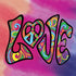 Liquid Blue Tie Dye Peace & Love Nintendo 2DS XL (2017) Skin