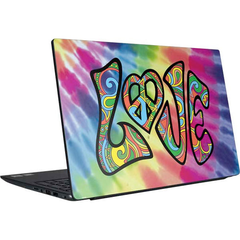 Liquid Blue Tie Dye Peace & Love Dell Vostro Skin