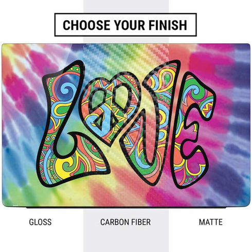 Liquid Blue Tie Dye Peace & Love Dell Vostro Skin