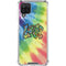 Liquid Blue Tie Dye Peace & Love Galaxy A12 Clear Case