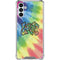 Liquid Blue Tie Dye Peace & Love Galaxy A13 5G Clear Case
