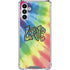 Liquid Blue Tie Dye Peace & Love Galaxy A13 5G Clear Case