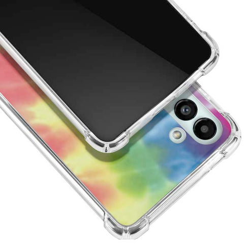 Liquid Blue Tie Dye Peace & Love Galaxy A13 5G Clear Case