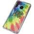 Liquid Blue Tie Dye Peace & Love Galaxy A21 Clear Case