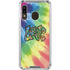 Liquid Blue Tie Dye Peace & Love Galaxy A30 Clear Case