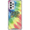 Liquid Blue Tie Dye Peace & Love Galaxy A53 5G Clear Case