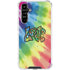 Liquid Blue Tie Dye Peace & Love Galaxy A54 5G Clear Case