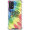 Liquid Blue Tie Dye Peace & Love Galaxy A72 5G Clear Case