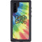 Liquid Blue Tie Dye Peace & Love Galaxy Note 10 Waterproof Case