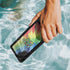 Liquid Blue Tie Dye Peace & Love Galaxy Note 10 Waterproof Case