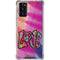 Liquid Blue Tie Dye Peace & Love Galaxy Note20 5G Clear Case