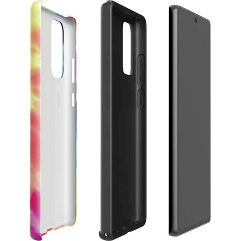 Liquid Blue Tie Dye Peace & Love Galaxy Note20 5G Pro Case