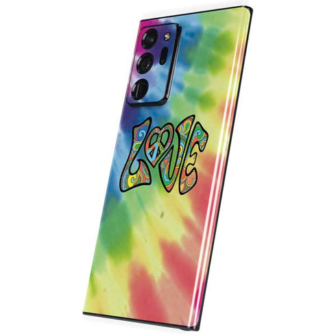 Liquid Blue Tie Dye Peace & Love Galaxy Note20 Ultra 5G Skin