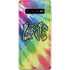 Liquid Blue Tie Dye Peace & Love Galaxy S10 Plus Skin