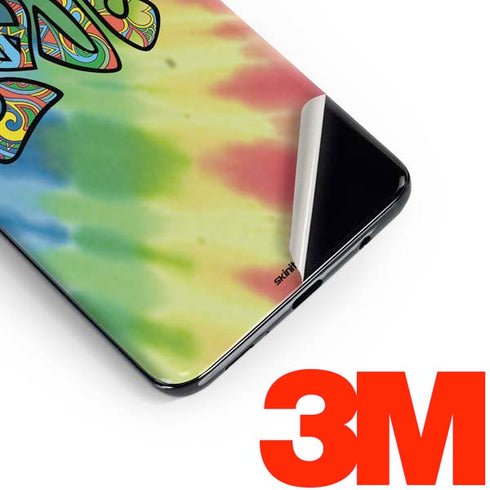 Liquid Blue Tie Dye Peace & Love Galaxy S10 Plus Skin