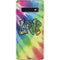 Liquid Blue Tie Dye Peace & Love Galaxy S10 Skin