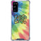 Liquid Blue Tie Dye Peace & Love Galaxy S20 FE Clear Case