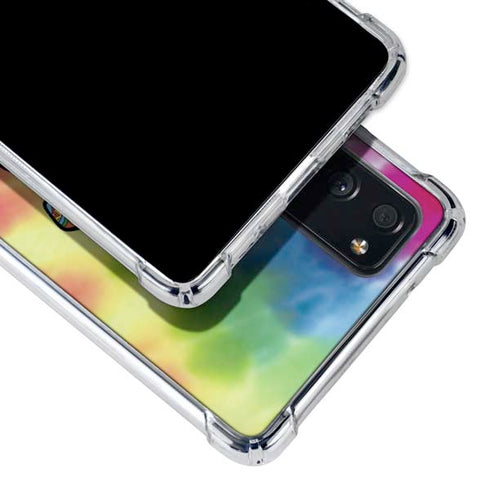 Liquid Blue Tie Dye Peace & Love Galaxy S20 FE Clear Case