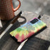 Liquid Blue Tie Dye Peace & Love Galaxy S20 Plus Pro Case