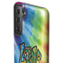 Liquid Blue Tie Dye Peace & Love Galaxy S21 Plus 5G Pro Case