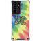 Liquid Blue Tie Dye Peace & Love Galaxy S21 Ultra 5G Clear Case